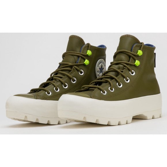 Converse CTAS Lugged Winter Hi Women's Sneaker Shoe Limited Green 568764C - Picture 2 of 3